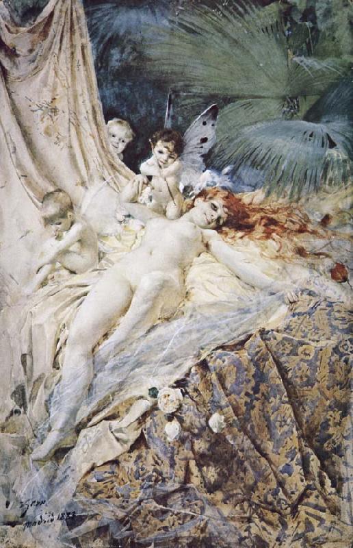 Anders Zorn kaelksnymf oil painting image